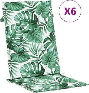 vidaXL Rozkładane krzesła ogrodowe z poduszkami, 6 szt., drewno tekowe 10