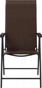 vidaXL vidaXL Składane krzesła ogrodowe, 4 szt., brązowe, polirattan 5