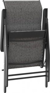 vidaXL vidaXL Składane krzesła ogrodowe, 4 szt., szare, polirattan 6