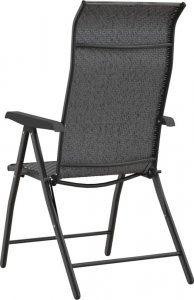 vidaXL vidaXL Składane krzesła ogrodowe, 4 szt., szare, polirattan 8