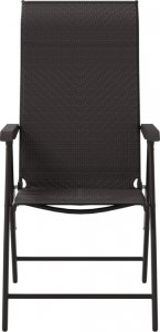 vidaXL vidaXL Składane krzesła ogrodowe, 8 szt., czarna kawa, polirattan 5