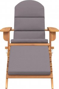 vidaXL Krzesło ogrodowe Adirondack z podnóżkiem, lite drewno akacjowe 3