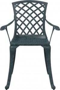 vidaXL vidaXL Krzesła ogrodowe 2 szt., zielone, odlewane aluminium 5