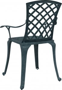 vidaXL vidaXL Krzesła ogrodowe 2 szt., zielone, odlewane aluminium 7