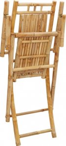 vidaXL vidaXL Składane krzesła ogrodowe, 8 szt., 53x66x99 cm, bambusowe 8