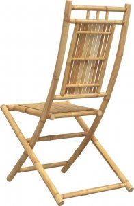 vidaXL vidaXL Składane krzesła ogrodowe, 4 szt., 46x66x99 cm, bambusowe 7