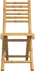 vidaXL vidaXL Składane krzesła ogrodowe, 8 szt., 43x54x88 cm, bambusowe 5