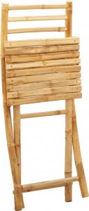vidaXL vidaXL Składane krzesła ogrodowe, 8 szt., 43x54x88 cm, bambusowe 8