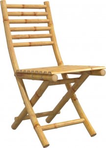 vidaXL vidaXL Składane krzesła ogrodowe, 6 szt., 43x54x88 cm, bambusowe 3