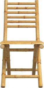 vidaXL vidaXL Składane krzesła ogrodowe, 6 szt., 43x54x88 cm, bambusowe 5