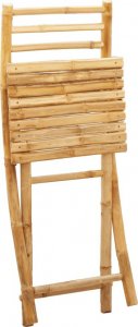 vidaXL vidaXL Składane krzesła ogrodowe, 6 szt., 43x54x88 cm, bambusowe 8