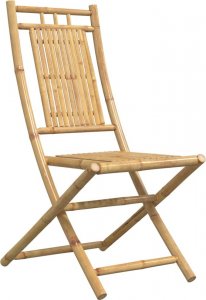 vidaXL Składane krzesła ogrodowe, 6 szt., 46x66x99 cm, bambusowe 3