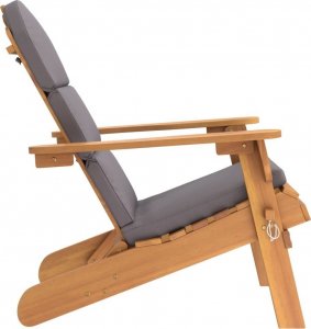 vidaXL Krzesło ogrodowe Adirondack z poduszkami, lite drewno akacjowe 4