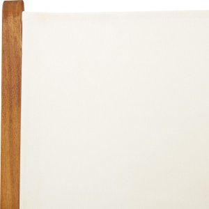 vidaXL vidaXL Rozkładane krzesła ogrodowe, 8 szt., kremowe, drewno i tkanina 9