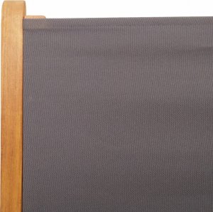 vidaXL vidaXL Rozkładane krzesła ogrodowe, 6 szt., antracyt, drewno i tkanina 9