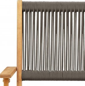 vidaXL vidaXL Składane krzesła ogrodowe, 6 szt., szare, lite drewno akacjowe 9