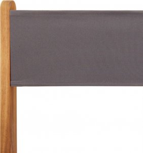 vidaXL vidaXL Składane krzesła ogrodowe, 6 szt., antracytowa tkanina i drewno 9