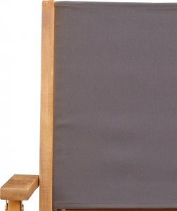 vidaXL vidaXL Składane krzesła ogrodowe, 6 szt., antracytowa tkanina i drewno 9