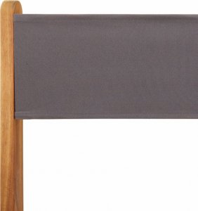 vidaXL vidaXL Składane krzesła ogrodowe, 8 szt., antracytowa tkanina i drewno 9