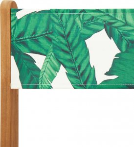 vidaXL vidaXL Składane krzesła ogrodowe, 4 szt., zielona tkanina i drewno 9