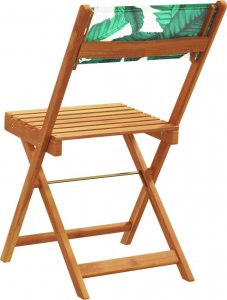 vidaXL vidaXL Składane krzesła ogrodowe, 8 szt., zielona tkanina i drewno 6
