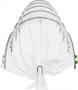 vidaXL Tunele ogrodowe z siatki, 3 szt., 1,5x5 m, włókno szklane i PP 6