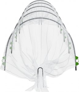 vidaXL Tunele ogrodowe z siatki, 4 szt., 1,5x5 m, włókno szklane i PP 6