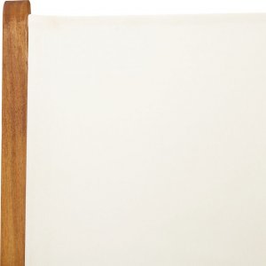 vidaXL Rozkładane krzesła ogrodowe, 4 szt., kremowe, drewno i tkanina 9