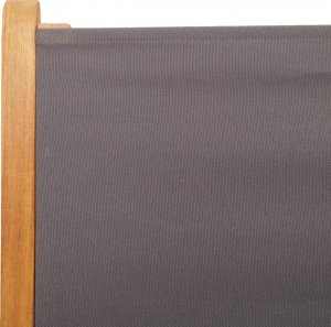 vidaXL Rozkładane krzesła ogrodowe, 8 szt., antracyt, drewno i tkanina 9