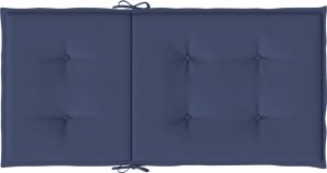 vidaXL Poduszki na krzesła z niskim oparciem, 6 szt., granat, tkanina 7