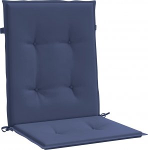 vidaXL Poduszki na krzesła z niskim oparciem, 2 szt., granat, tkanina 5