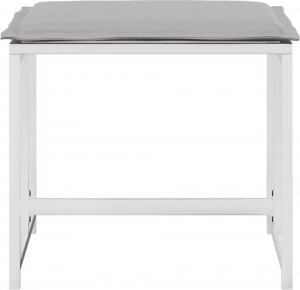 vidaXL vidaXL Krzesła ogrodowe z poduszkami, 4 szt., białe, stal i textilene 4