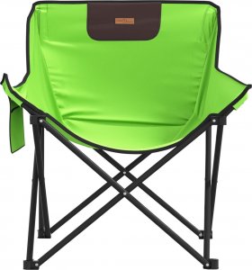 vidaXL Krzesła turystyczne z kieszenią, składane, 2 szt., zielone 5