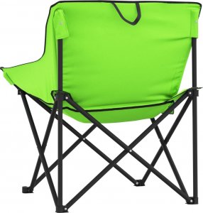 vidaXL Krzesła turystyczne z kieszenią, składane, 2 szt., zielone 8