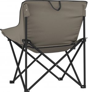 vidaXL Krzesła turystyczne z kieszenią, składane, 2 szt., szare 8