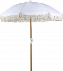 Beliani Parasol ogrodowy ⌀ 150 cm biały MONDELLO Lumarko! 1