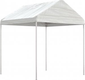 vidaXL vidaXL Namiot ogrodowy z dachem, biały, 13,38x2,28x2,69 m, polietylen 2