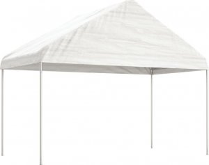 vidaXL vidaXL Namiot ogrodowy z dachem, biały, 6,69x4,08x3,22 m, polietylen 2