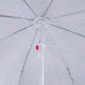 KIK Parasol ogrodowy plażowy regulowany 150cm łamany liście 4