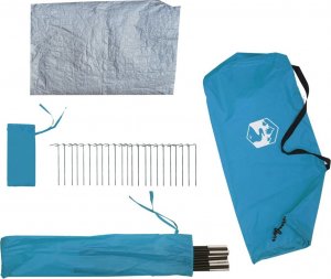 vidaXL Namiot turystyczny, tipi, 4-os., niebieski, wodoszczelny 12