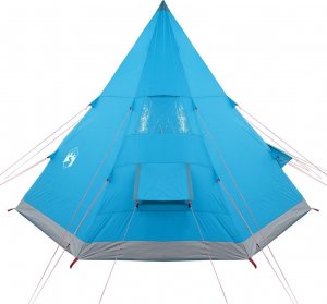 vidaXL Namiot turystyczny, tipi, 4-os., niebieski, wodoszczelny 7