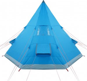 vidaXL Namiot turystyczny, tipi, 4-os., niebieski, wodoszczelny 8