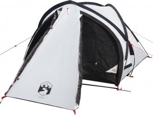 vidaXL Namiot turystyczny, 2-os., biały, zaciemniany, wodoszczelny 4