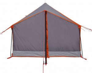 vidaXL Namiot turystyczny, 2-os., szaro-pomarańczowy, wodoszczelny 7