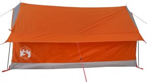 vidaXL Namiot turystyczny, 2-os., szaro-pomarańczowy, wodoszczelny 8