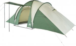 vidaXL Namiot rodzinny, 6-os., kopułowy, zielony, wodoszczelny 4