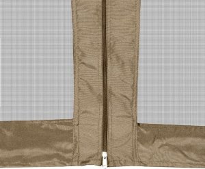 vidaXL Zadaszenie ogrodowe ze ścianami, sześciokątne, 3,6x3,1 m, taupe 8