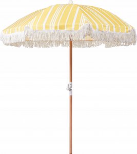 Beliani Parasol ogrodowy  150 cm żółty z białym MONDELLO Lumarko! 1