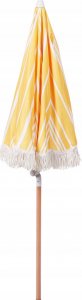 Beliani Parasol ogrodowy 150 cm żółty z białym MONDELLO 4