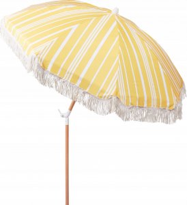 Beliani Parasol ogrodowy 150 cm żółty z białym MONDELLO 5